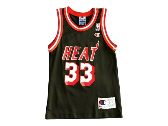 Vintage 90s Miami Heat Alonzo Mourning #33 Champion N… - Gem