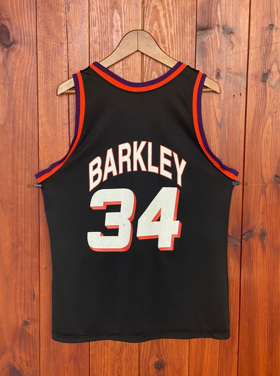 Size 44. Vintage Suns NBA jersey #34 Barker Made … - image 6