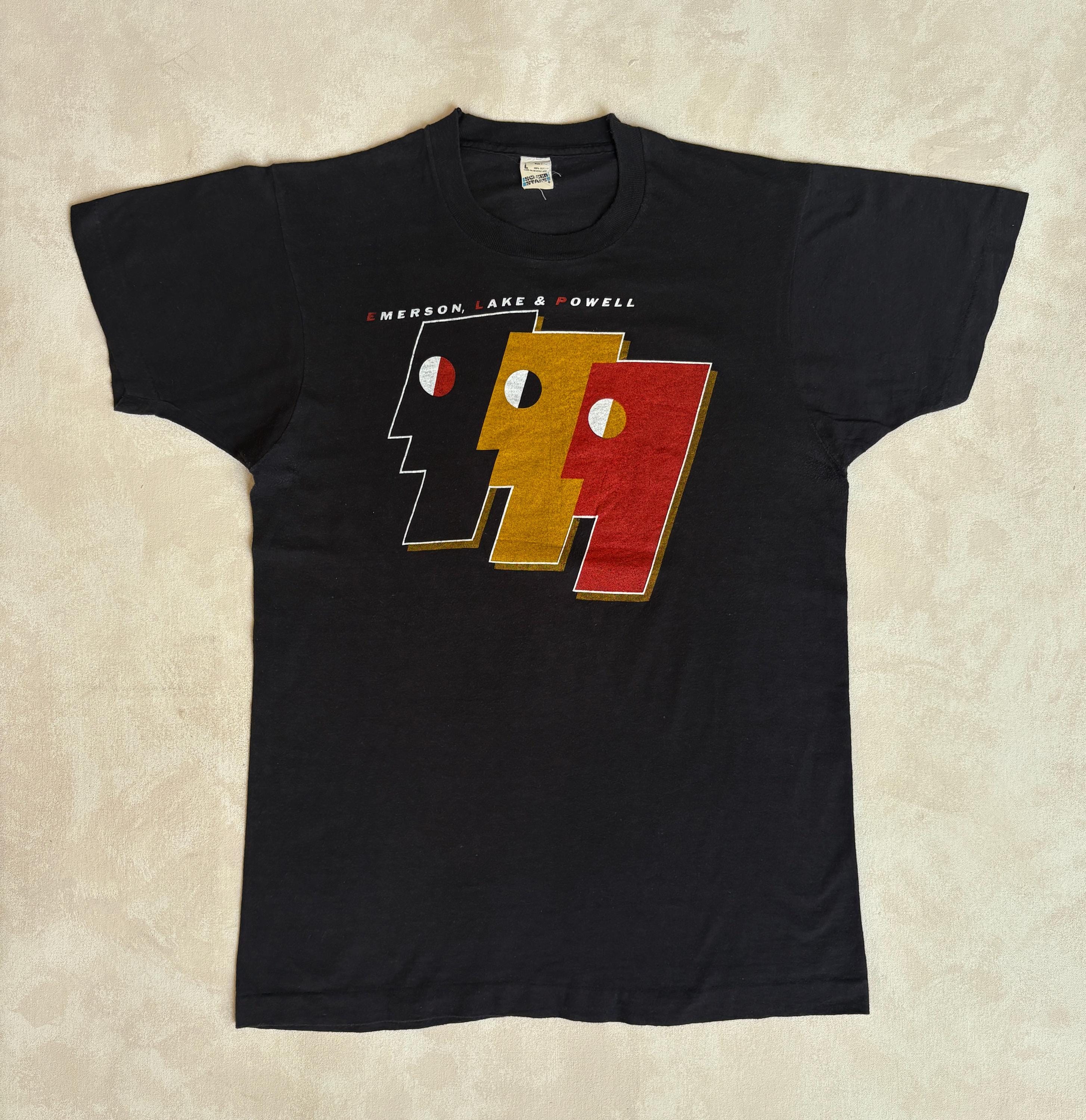 1980年代ヴィンテージ エマーソン レイク＆パウエル Tシャツ - Lサイズ