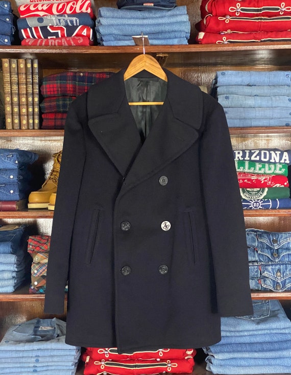 Navy 1967 Vintage Pea Coat - Etsy