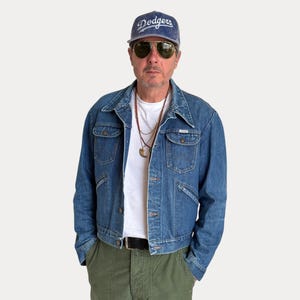 Vintage 80s Wrangler Denim Jacket | 4-Pocket Western Workwear | Made in USA | Size 34US / 44EU | AJ357 Studio