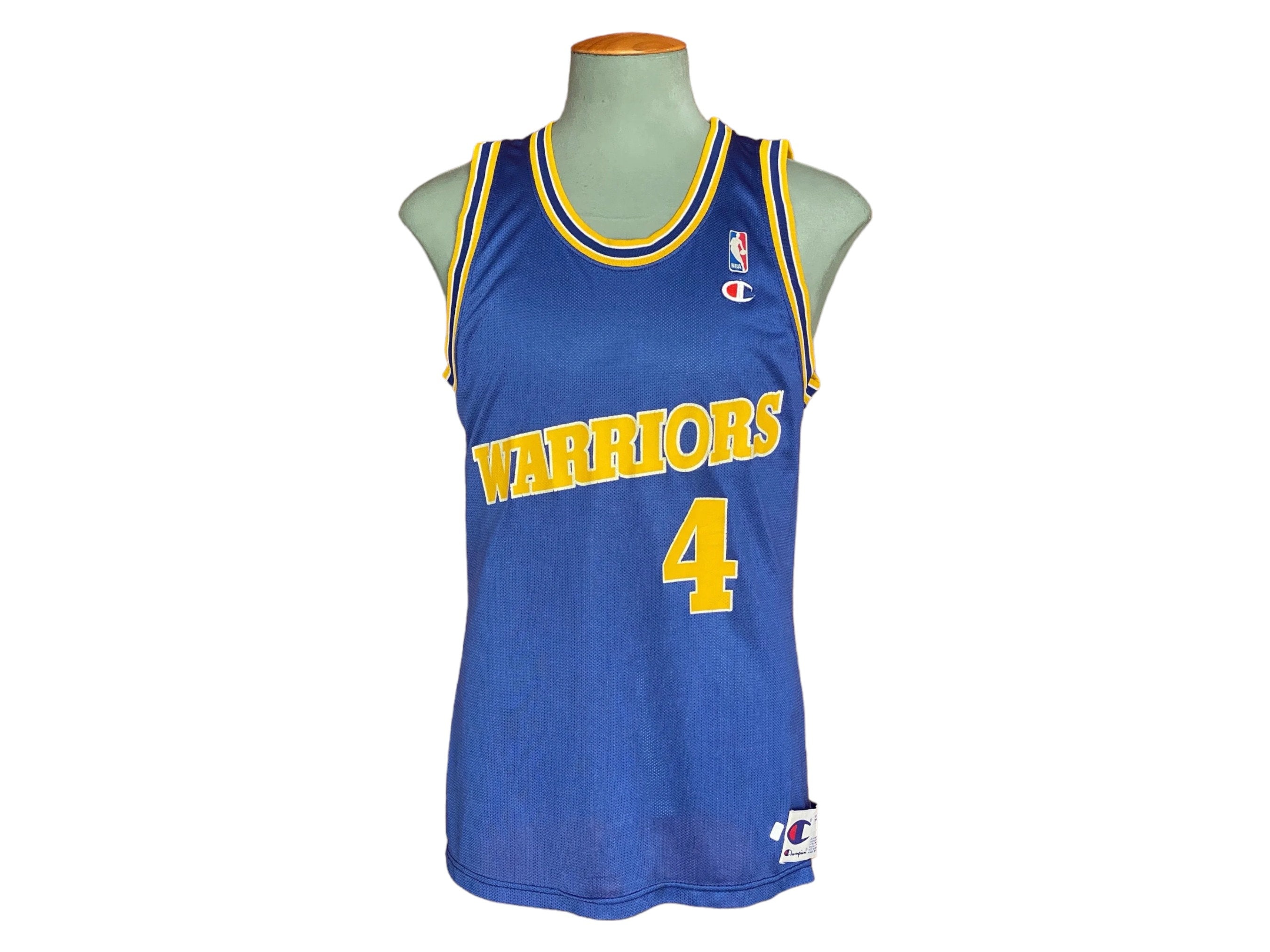 ☆ Champion 90s NBA ウォリアーズ ハーダウェイ ユニフォーム☆ Vintage 90s Champion Chris Webber #4 Golden State Warriors Jersey