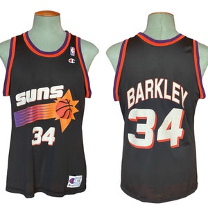 Größe 44. Vintage Suns NBA Trikot #34 Barker Made In USA von Champion