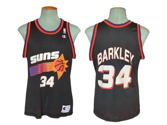 Size 44. Vintage Suns NBA jersey #34 Barker Made … - image 1