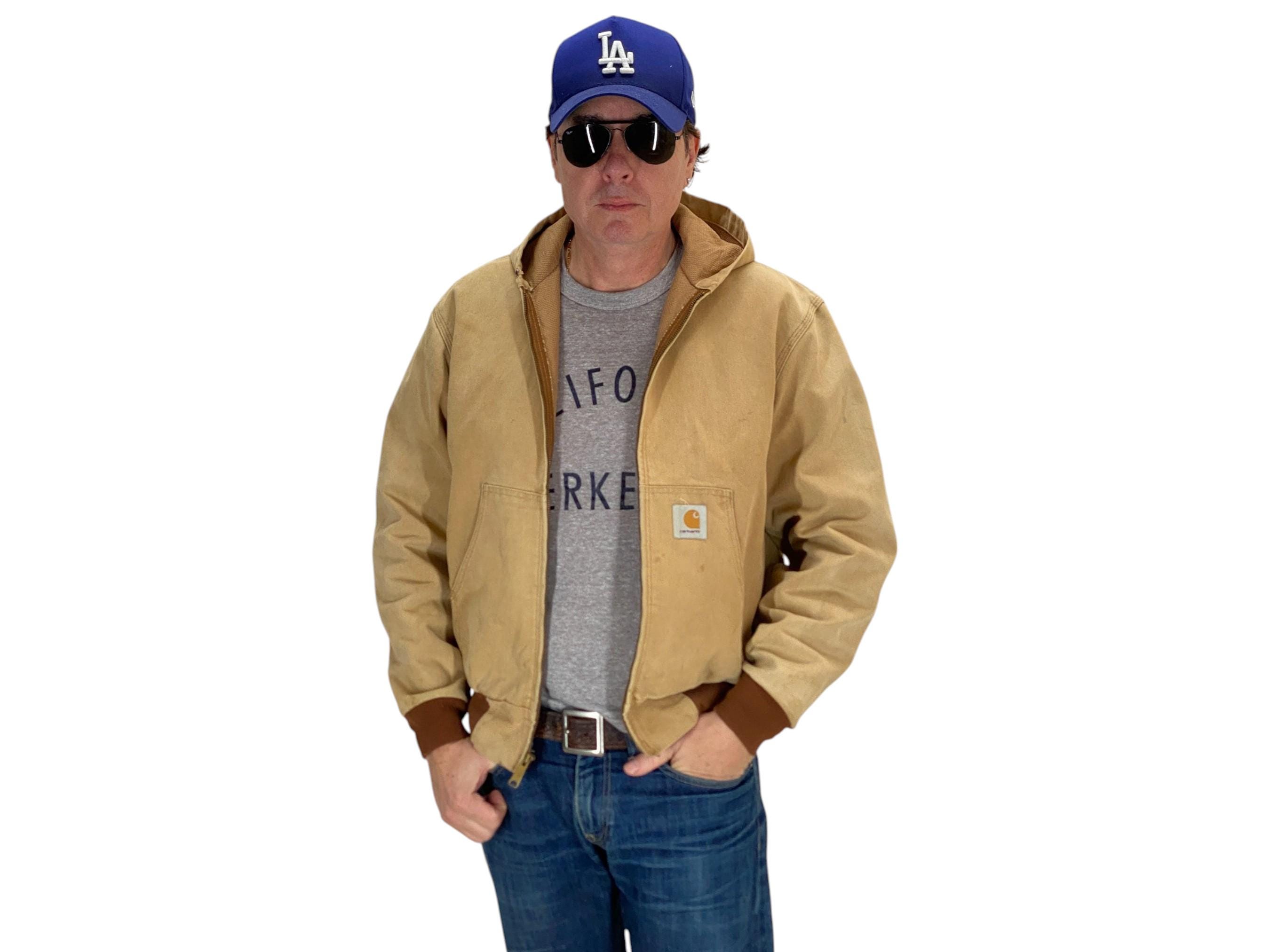 Vintage Carhartt Hooded Work Jacket – Canvas Duck Coat – Authentic