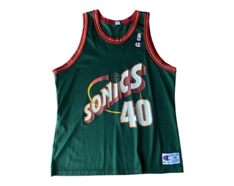 SONICS KEMP 40 ジャージ Champion　アメリカ製　古着 SEATTLE SONICS BASKETBALL JERSEY CHAMPION NBA #40 SHAWN KEMP