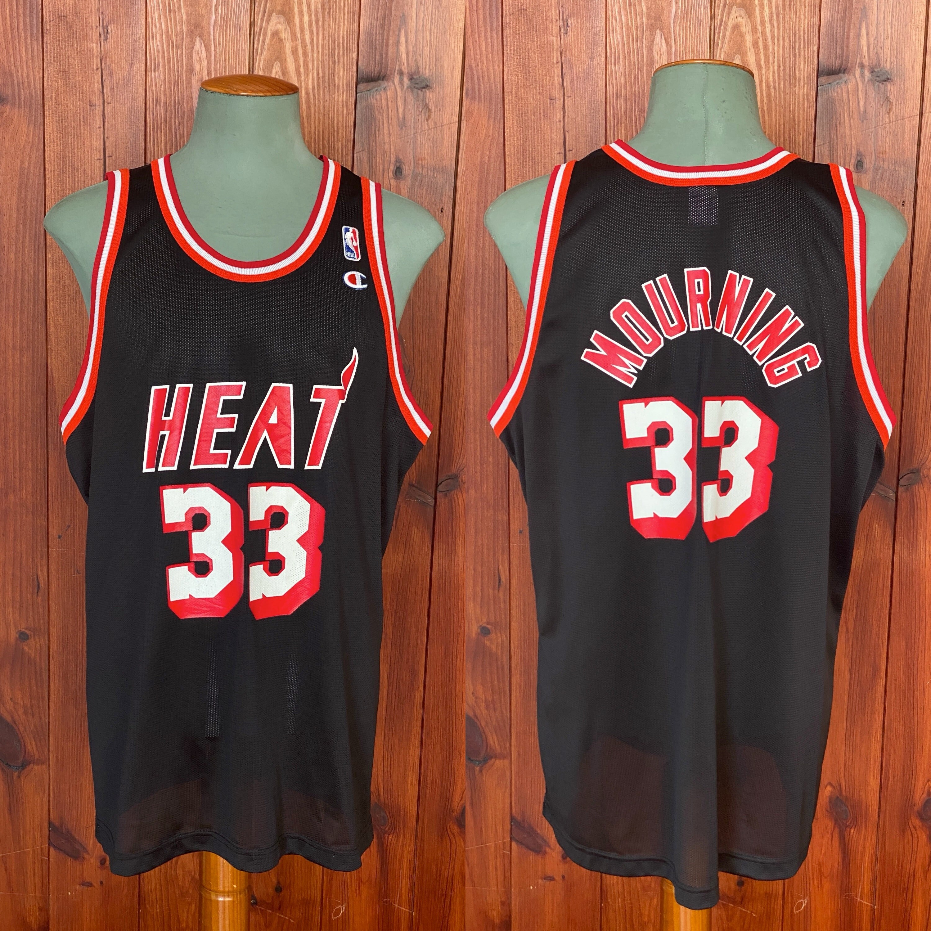 Vintage Miami Heat NBA Champion Jersey #32 Harold Miner SZ 40 Medium 90s