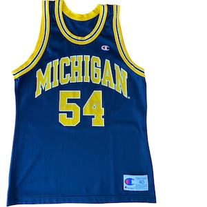 Size 40. 90s Vintage Michigan Wolverines NBA jersey #54 Made In USA by Champion