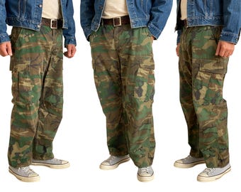 27x28 Vintage 60s US Military Khaki Chino Trousers Officer Pants