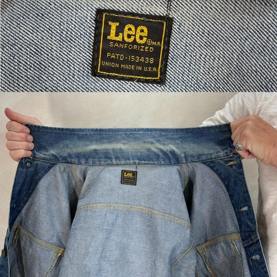 Size 46-48US / 56-58EU. Authentic 1970s Lee Union Made Denim