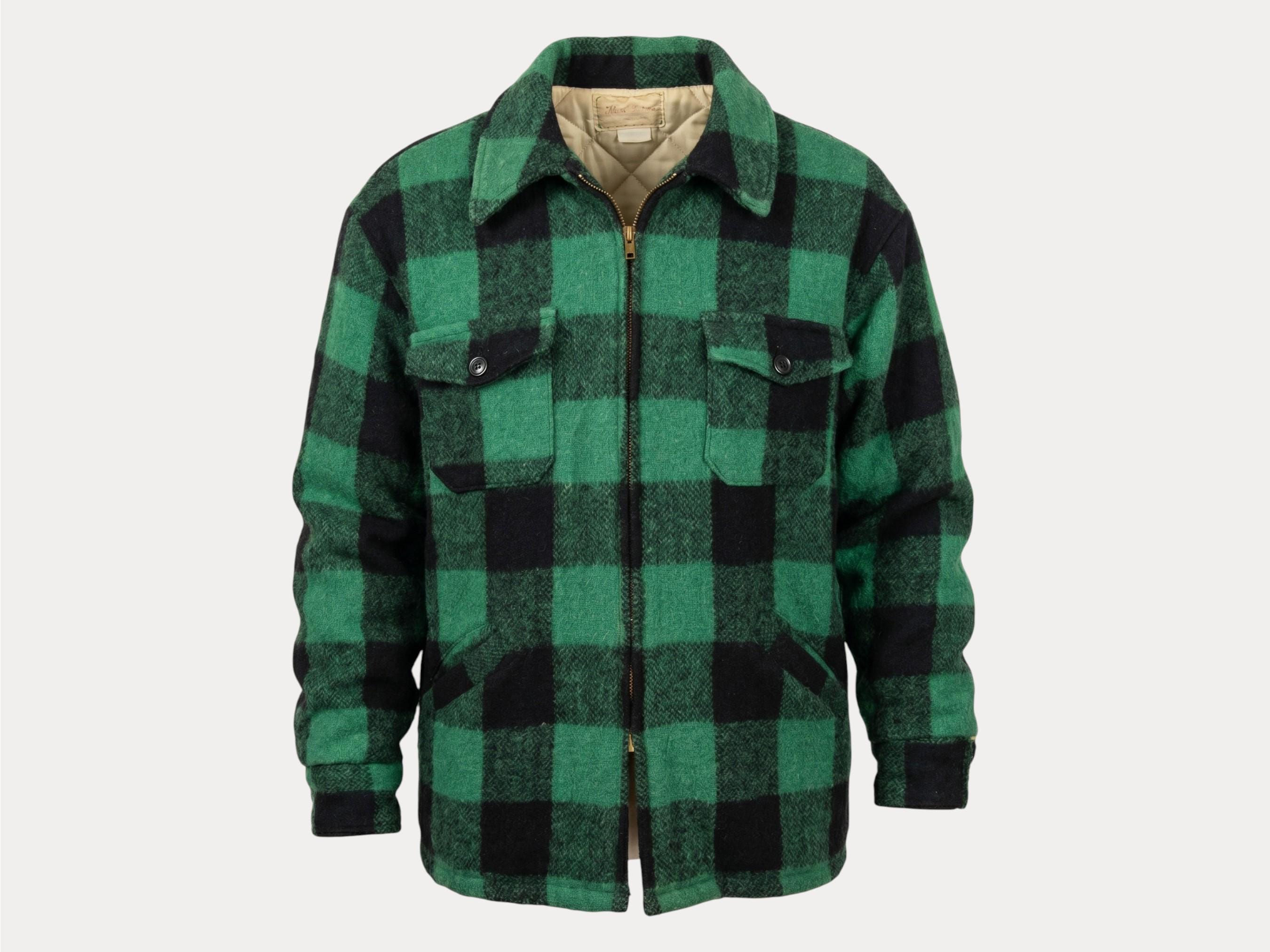 Vintage Buffalo Plaid Jacket Green - Etsy