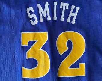 Youth 18-20. Vintage 90s Champion NBA Warriors #32 Smith Jersey