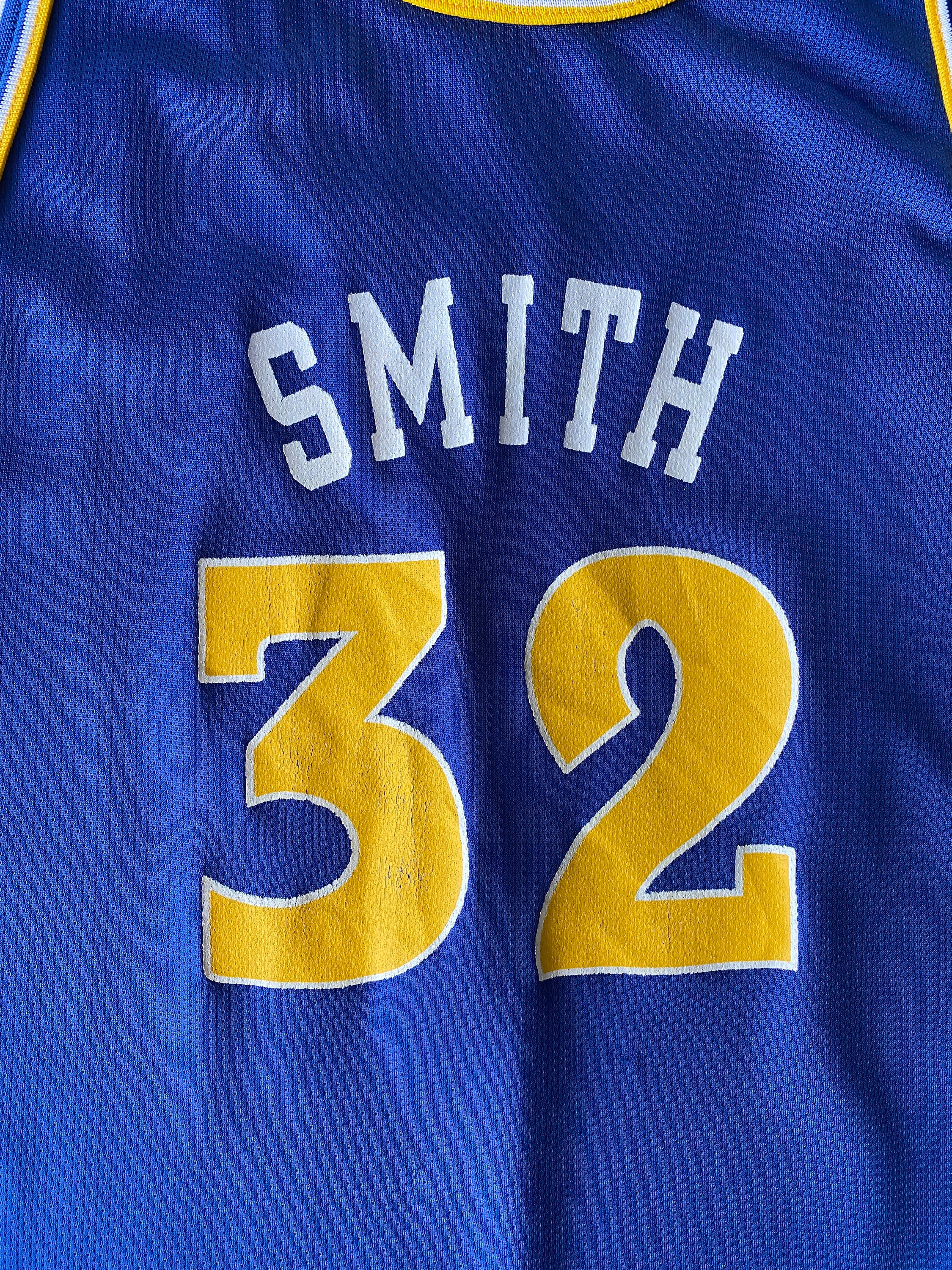 Youth 18-20. Vintage 90s Champion NBA Warriors #32 Smith Jersey