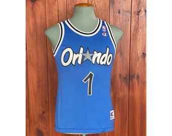 Vintage 90s Champion Orlando Magic #1 Penny Hardaway Jersey | NBA