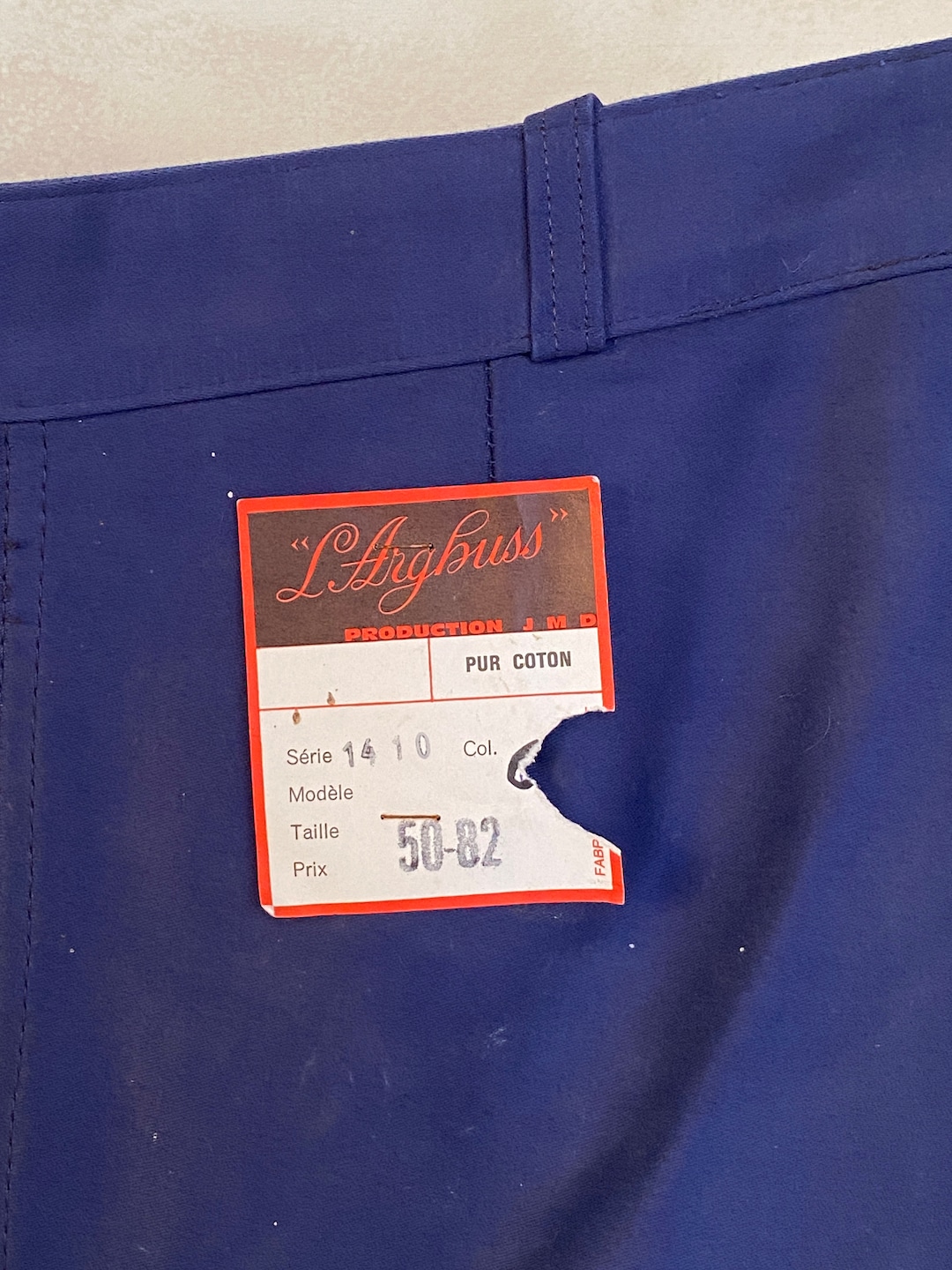 新古品 フランス製 モールスキン ワークパンツ - サイズ 50 EU / 40 US