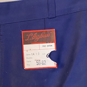 Taille 50EU / 40US. Pantalon de travail New Old French Moleskin
