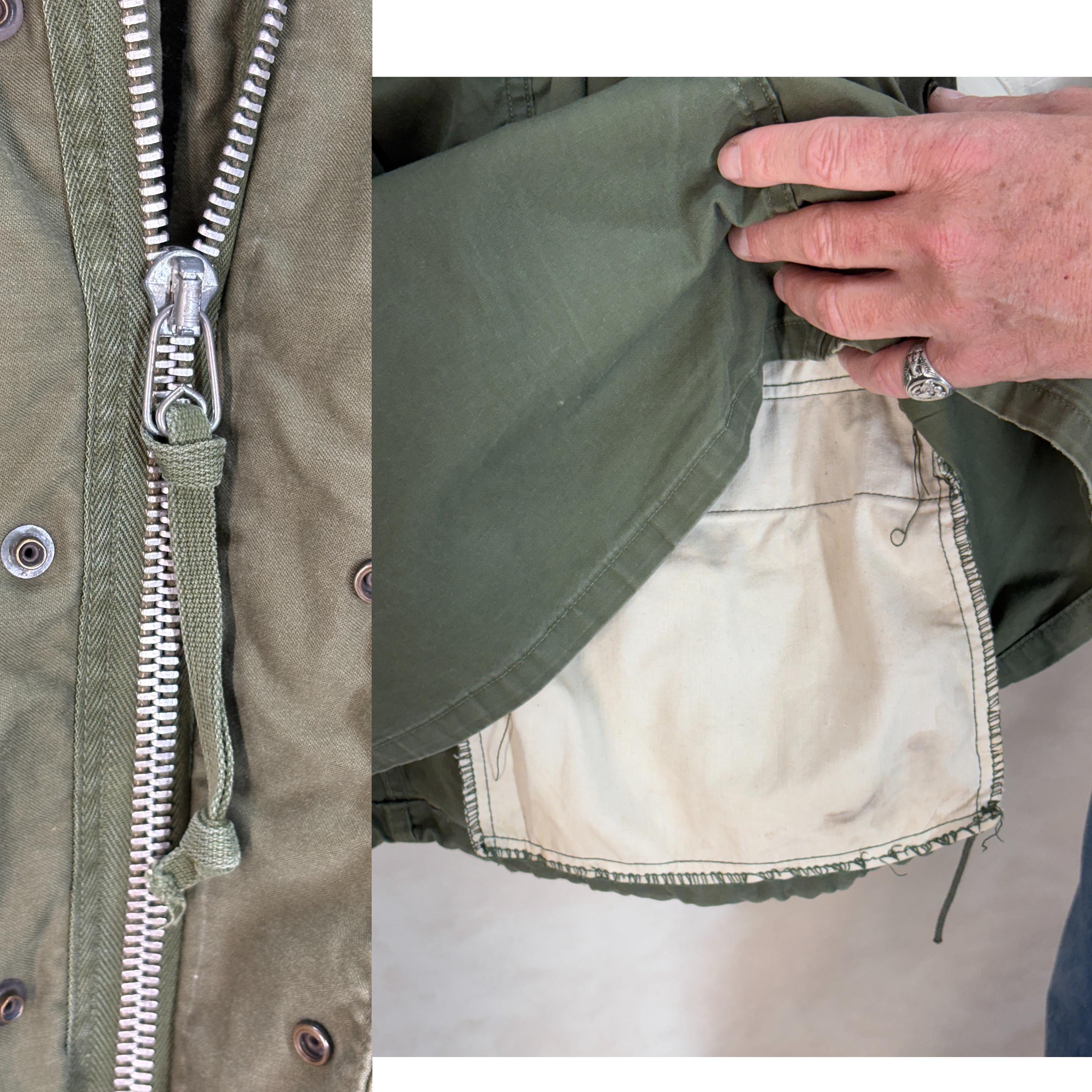 Small Reg. Authentic 1968 US Army M-65 Field Jacket – OG-107