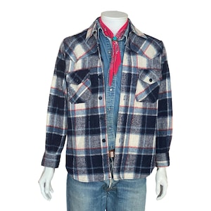 Size Med, 80s Heavy plaid shirt