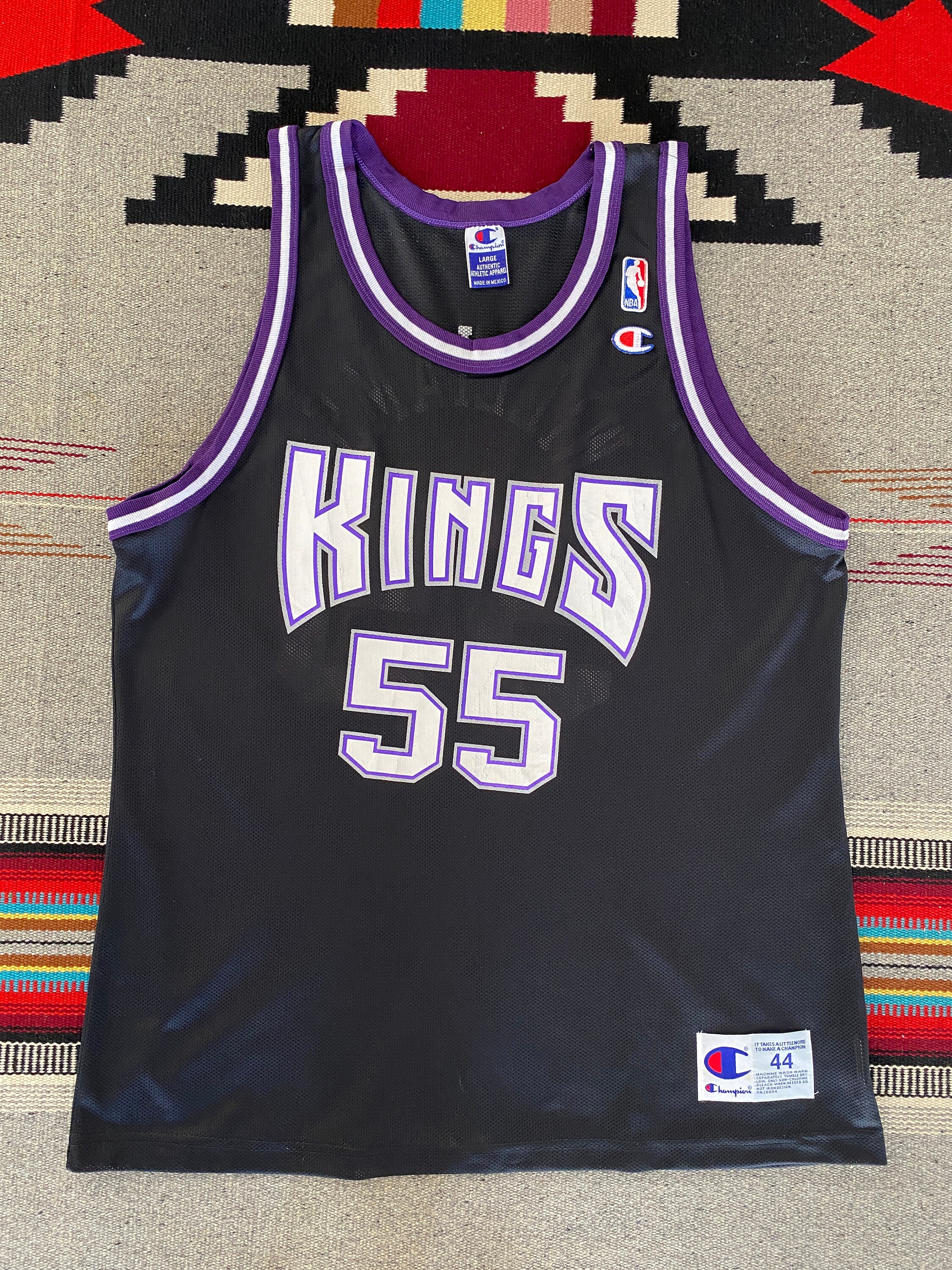 NBA 75th Anniversary Kings Williams#55 Black Purple Jersey - Kitsociety