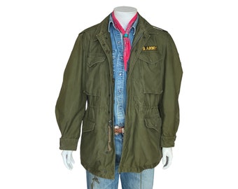 Vintage M-1950 Field Jacket | 50s Army Military OG Field