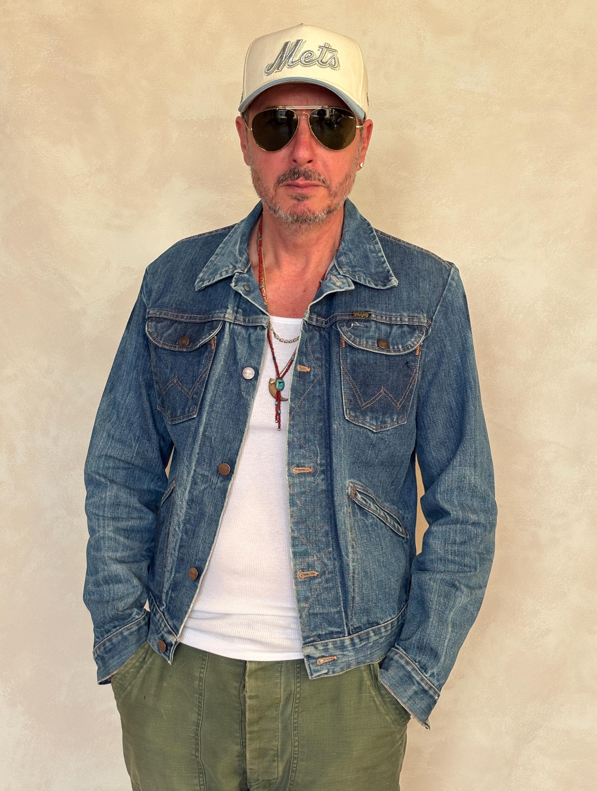 Vintage 70s Wrangler Denim Jacket | 4 Pockets | Made in USA | Size