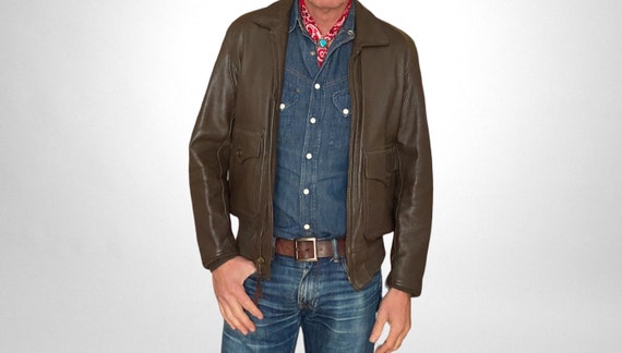 ジャケット・アウター 90s Vintage G-1 leather flight jacket Vintage G-1 Type Leather Flight Jacket – Made in USA – Classic