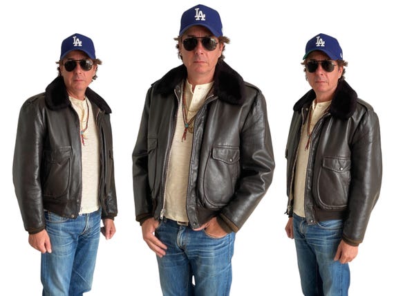 Size 44 US 54 EURO Vintage Cooper 80s Flight Leather Jacket. Aviator. Etsy UK