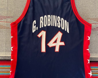 Vintage David Robinson #14 USA Dream Team NBA Jersey Champion Made