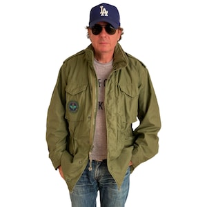 Med Long. Authentic US Military 1986 Vintage M-65 Field Jacket Army