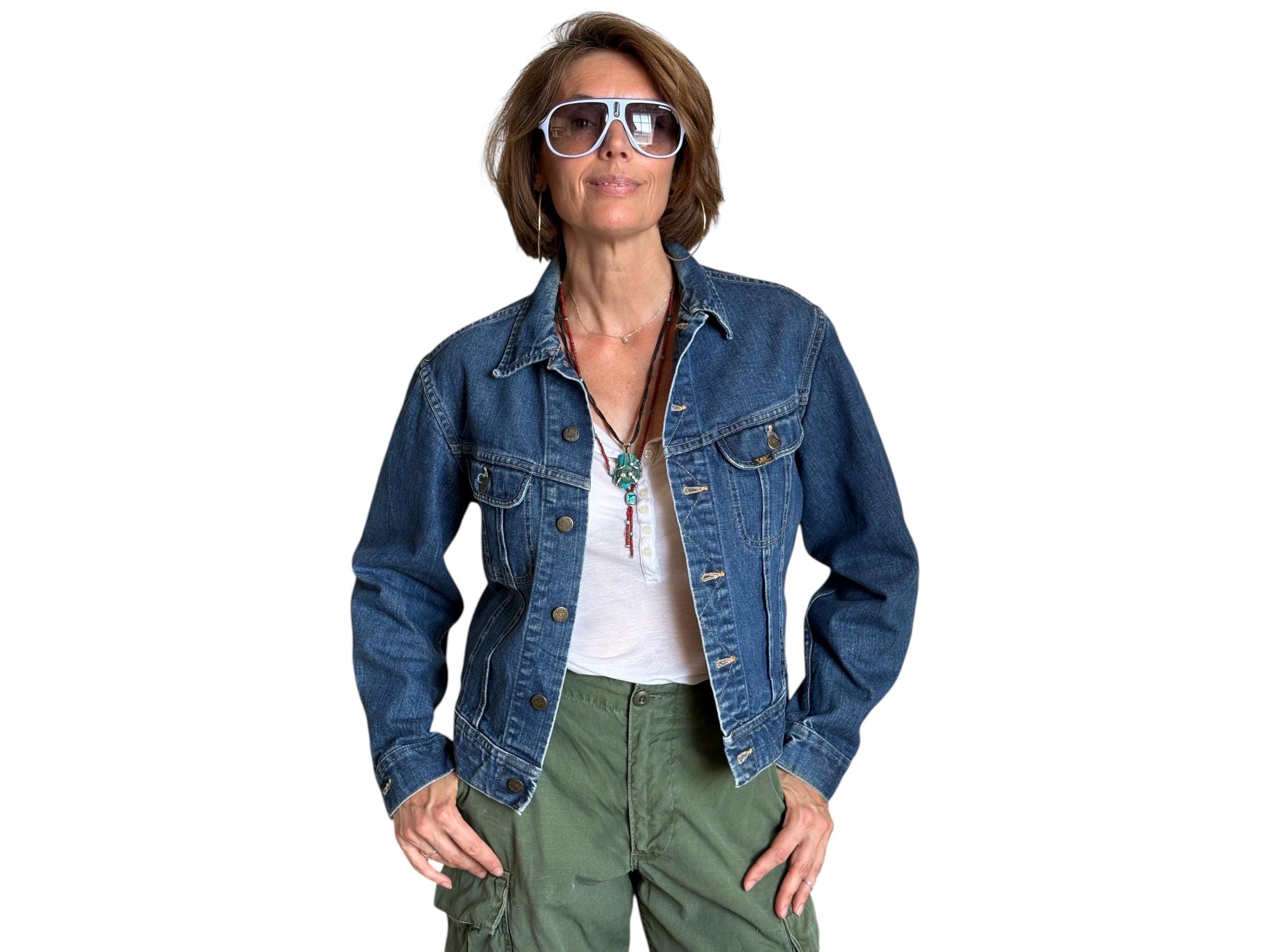 Vintage 80s Lee Denim Jacket | 2-pocket Trucker | Made in USA