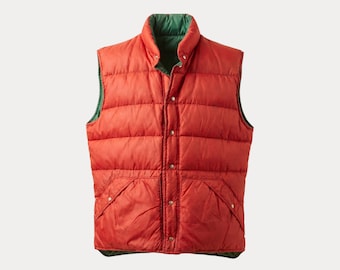 Size Med. Vintage reversible down vest