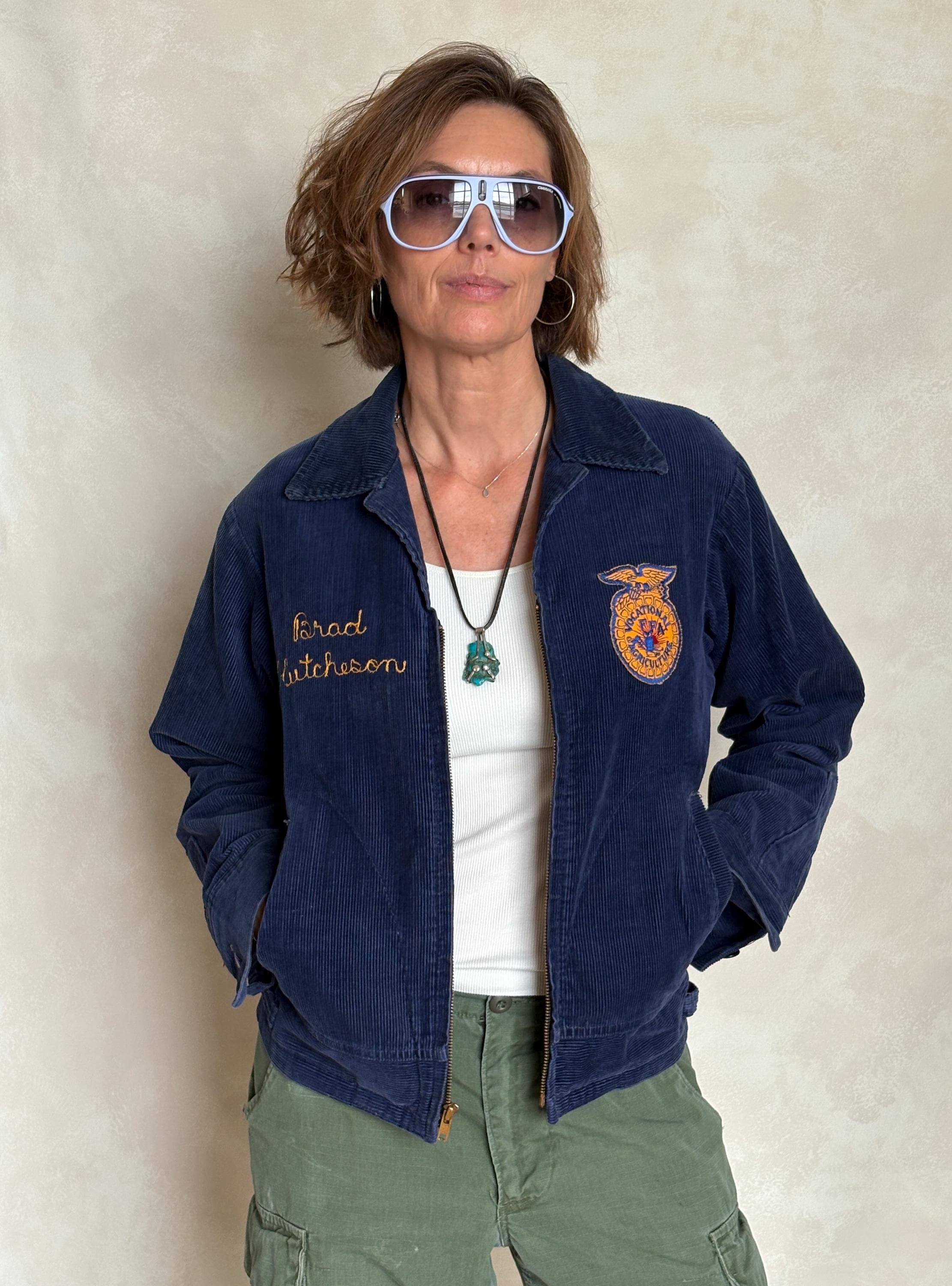 Vintage 70s FFA Corduroy Jacket – Future Farmers of America, Made 