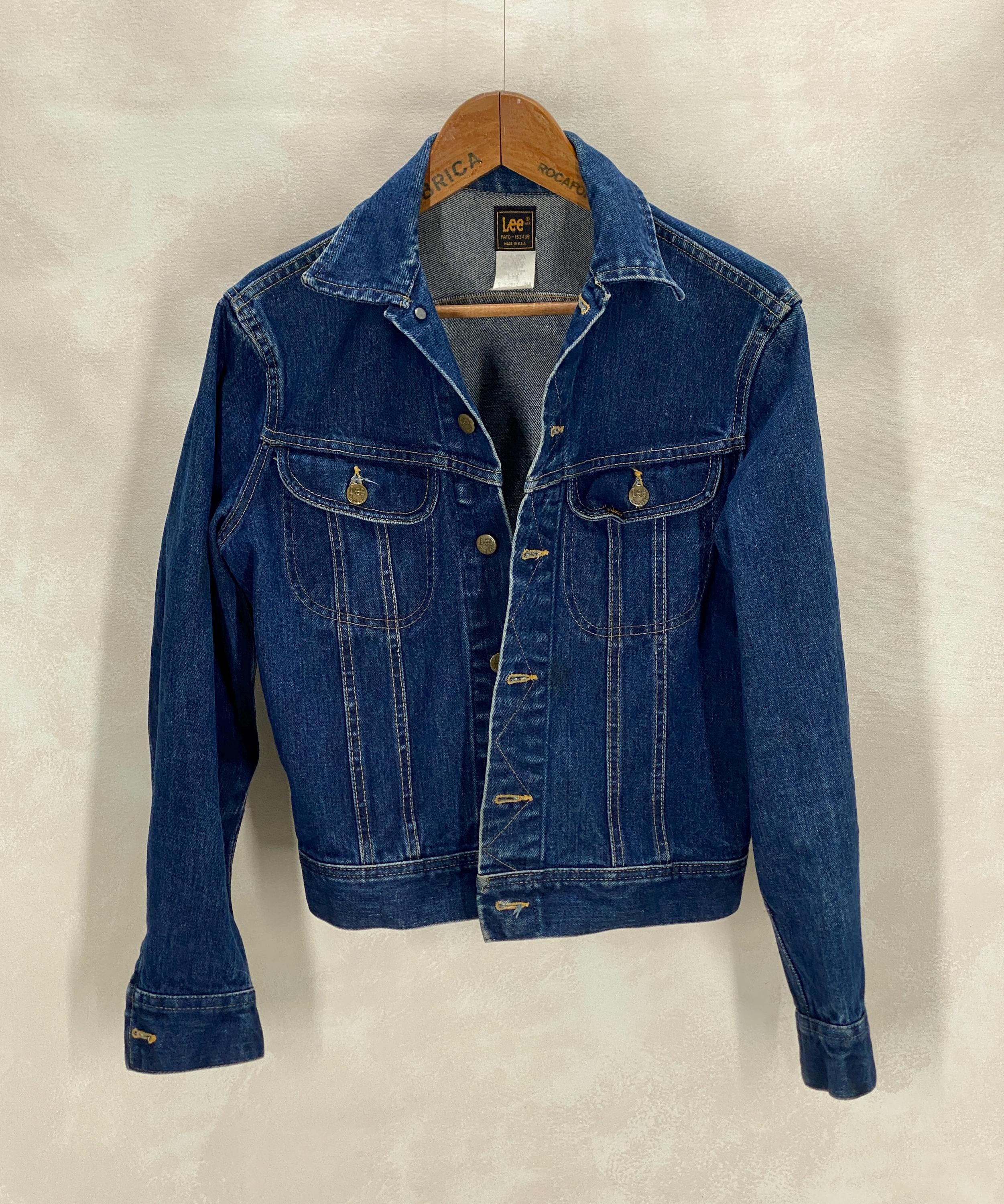 Vintage 80s Lee Denim Jacket | Classic Blue Jean Trucker | Made in