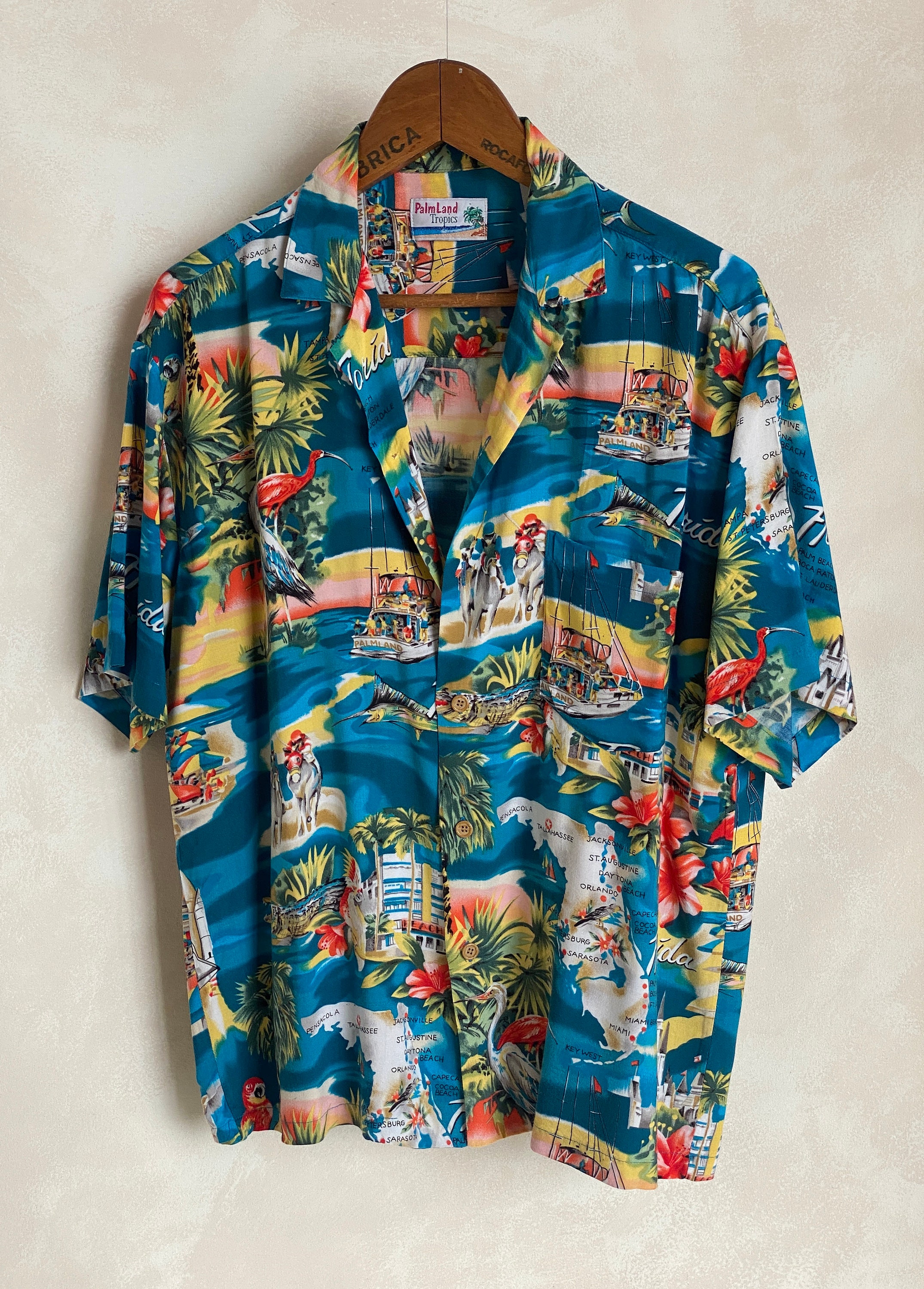 Size Medium. Vintage 90s Hawaiian Shirt - Etsy