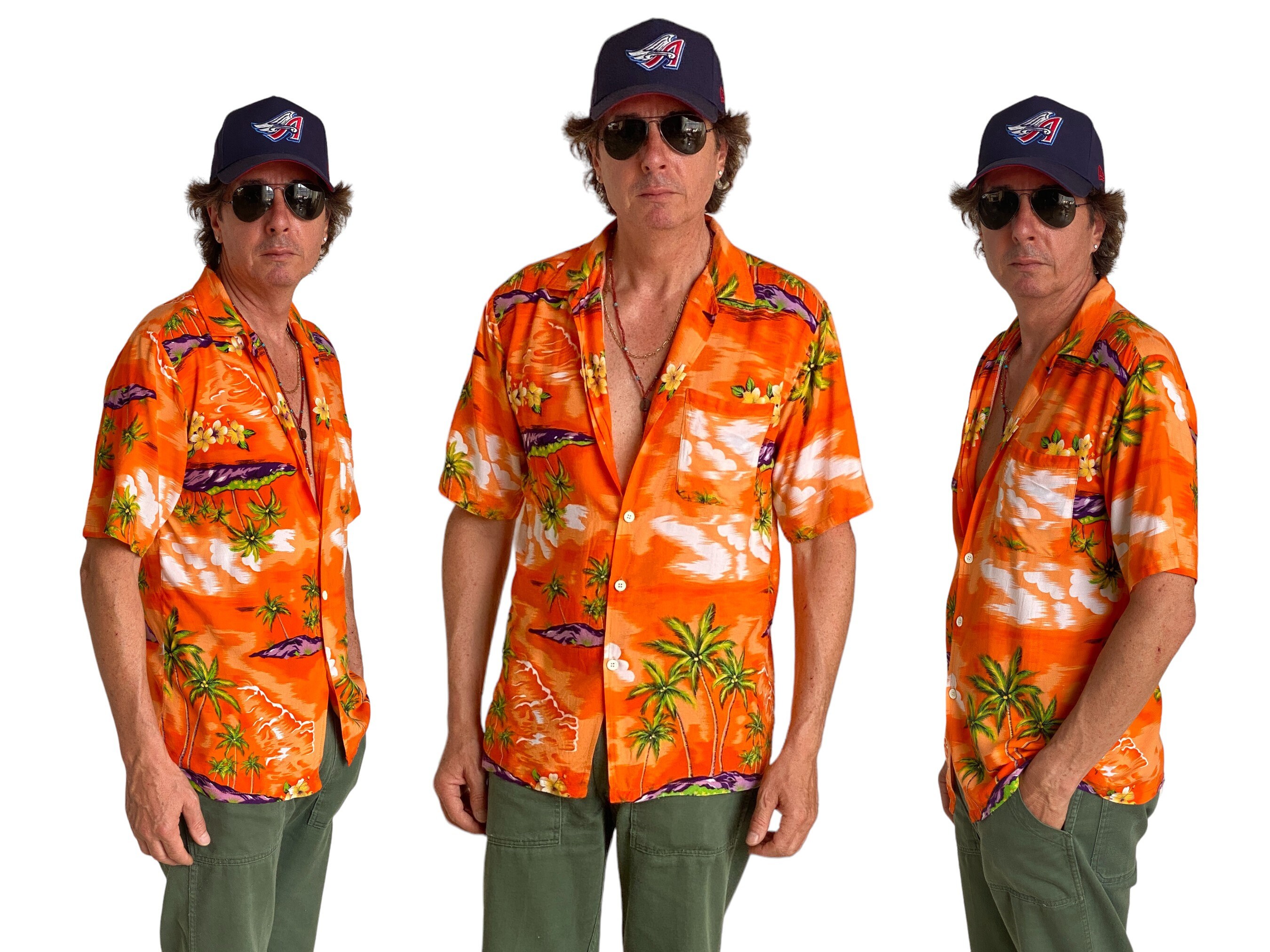 トップス 90's ~ Made In USA Hawaiian Shirt Men's Tropical Hawaiian Shirt 1990s Vintage Skull Shirt