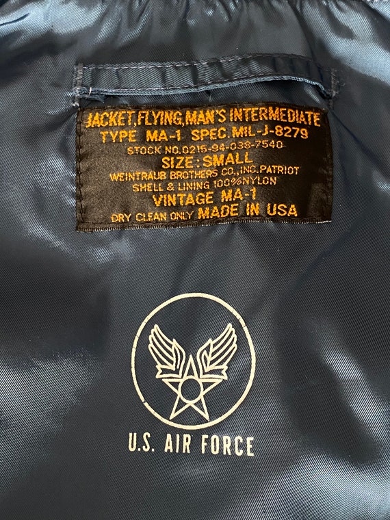 Small . MA1 Jacket, Flying Intermediate Type MA-1 by Small . MA1 Jacket, Flying Intermediate Type MA-1 by