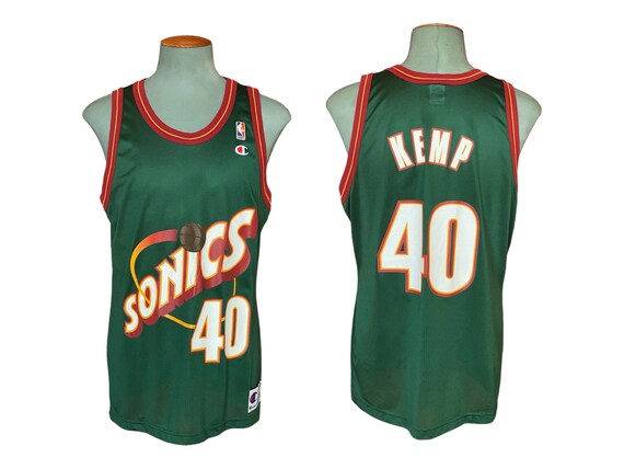 Size 44. 90s Vintage Sonics Kemp # 40 NBA Champion Jersey - Etsy
