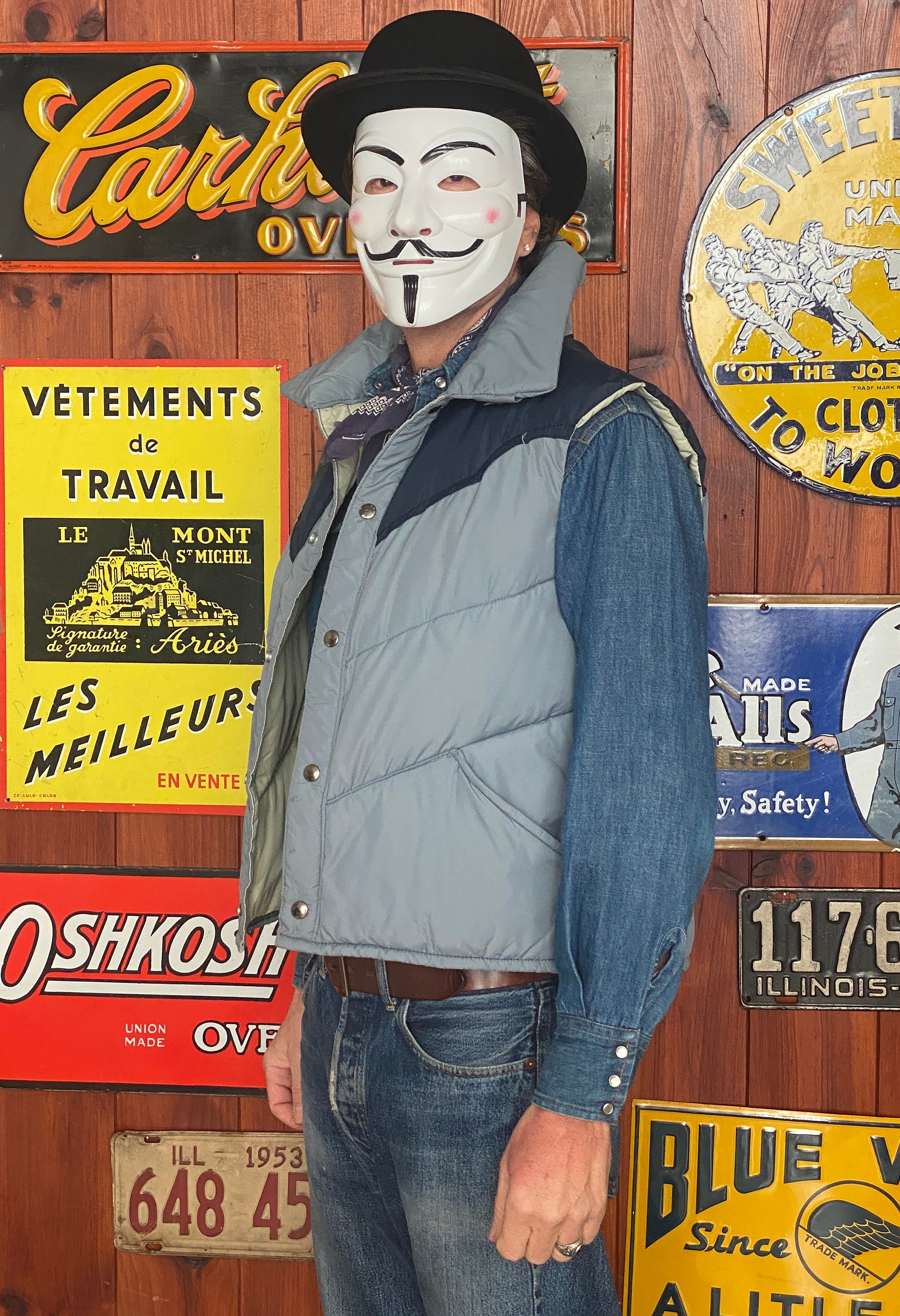 Vintage Brandon Colorado Down Vest – Made in USA – Size Medium