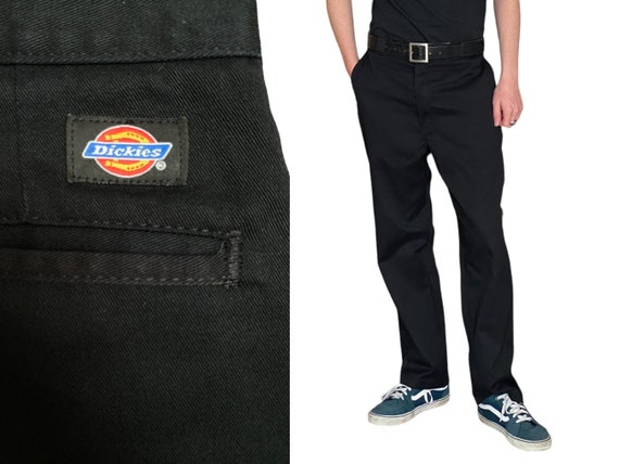 パンツ 60s vintage dickies work pants 874 USA Vintage Dickies 874 Original Fit Men's Sz 50x30 Chino Blue Work