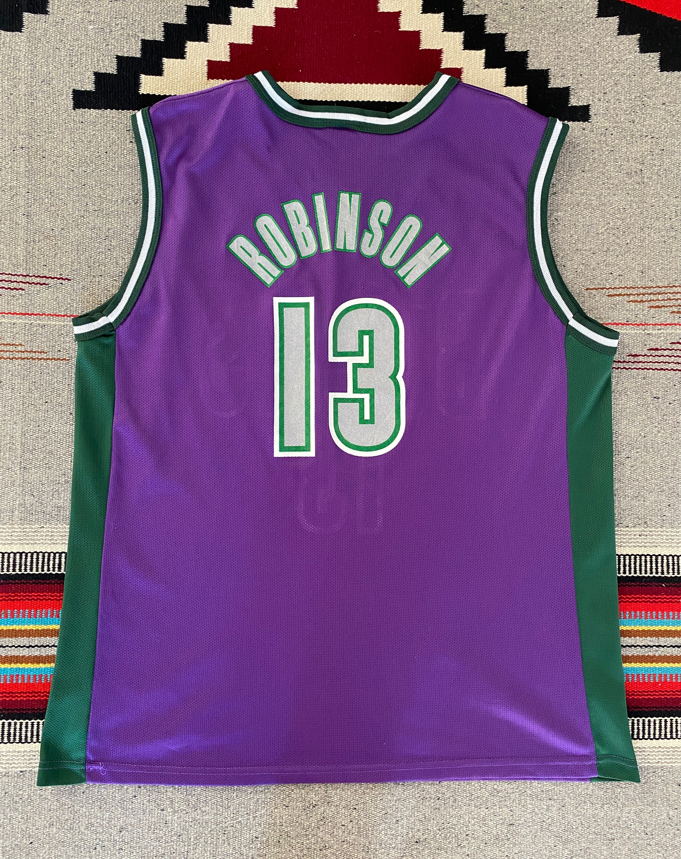 Rare Vintage 90s Champion Milwaukee Bucks #13 Glenn Robinson