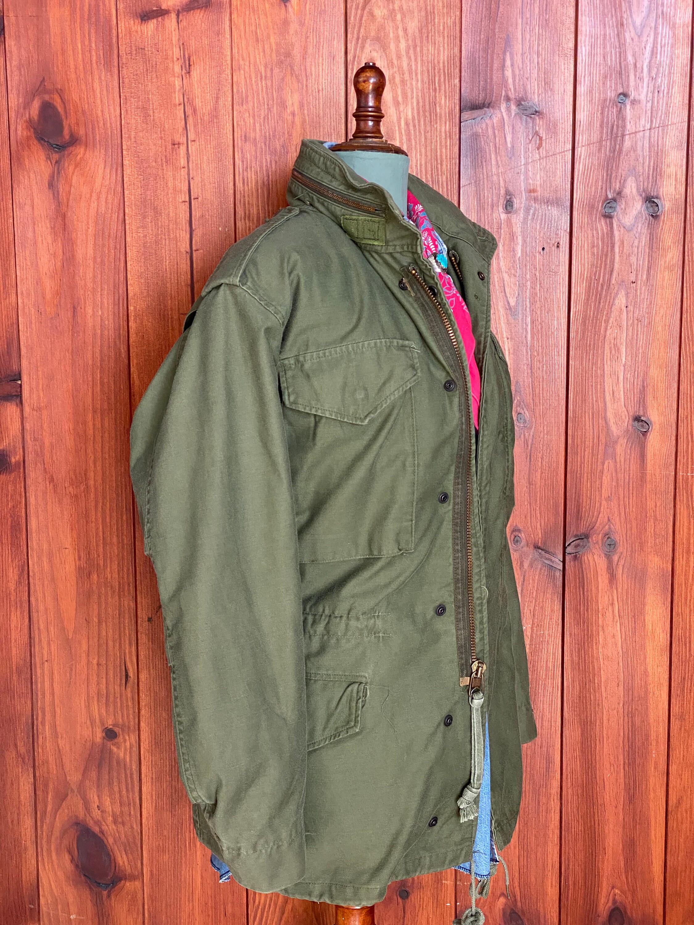 60s 美品 M-65 2nd medium long Gray Liner】U.S.Army 60's M-65 Field Jacket 2nd Model S-S
