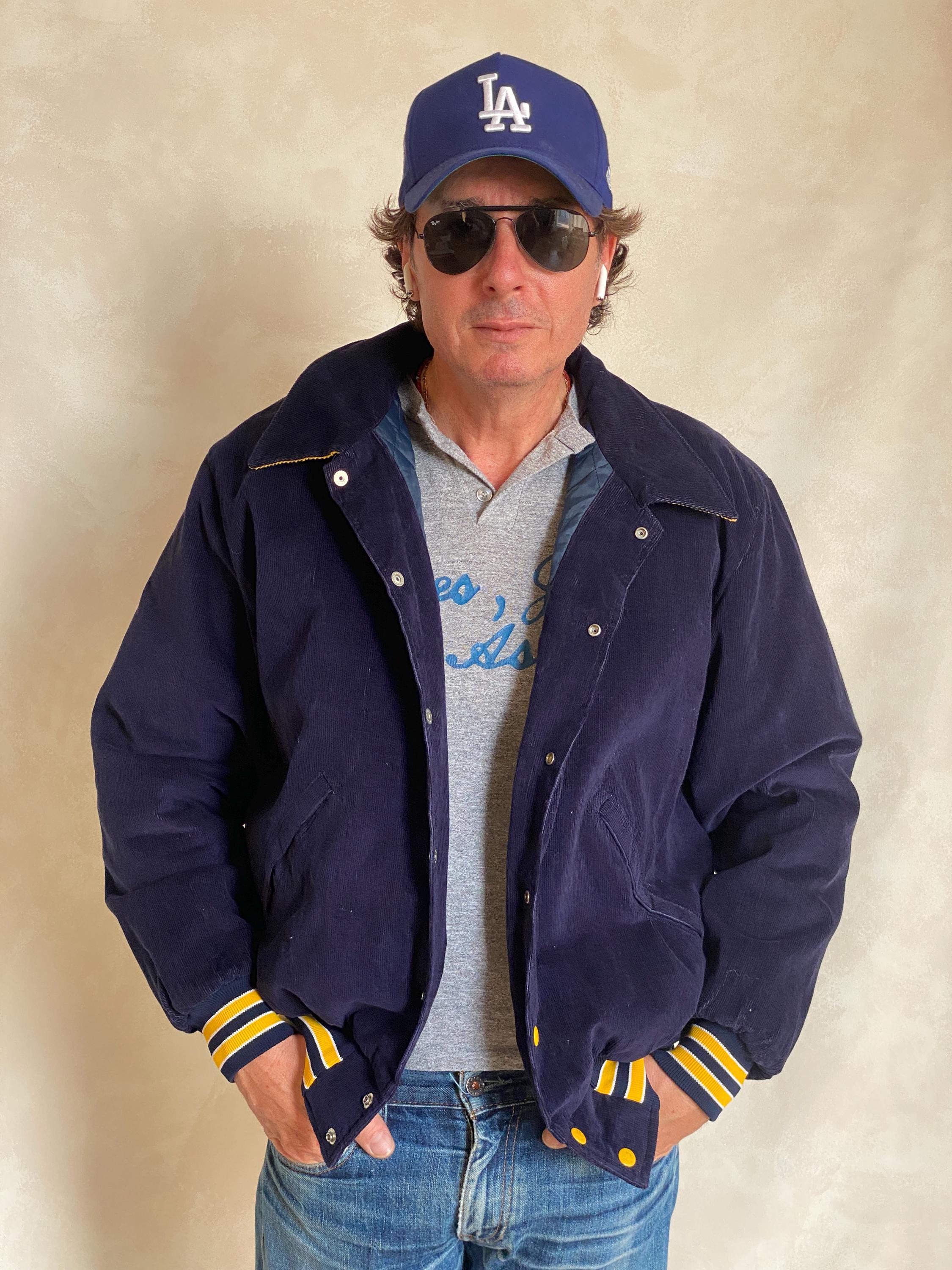 Vintage Navy Blue Birdie Corduroy Jacket – Made in USA – Size