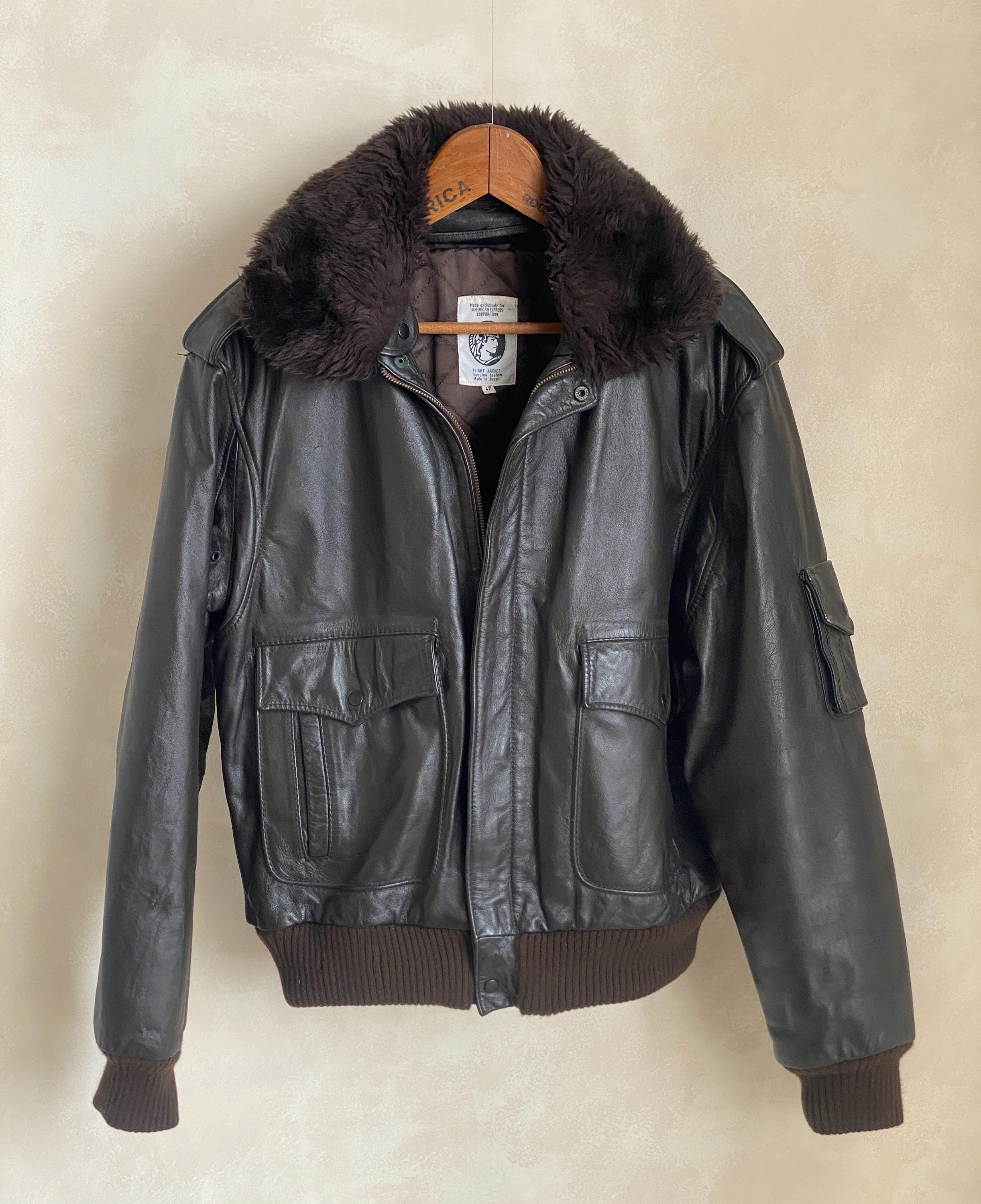 Vintage Leather Jacket Type G-1 U.S.A.A.F Army Bomber Jacket