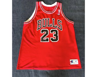 Größe 48 VTG Champion Jordan Jersey Chicago Bulls #23 NBA 90s Made in USA