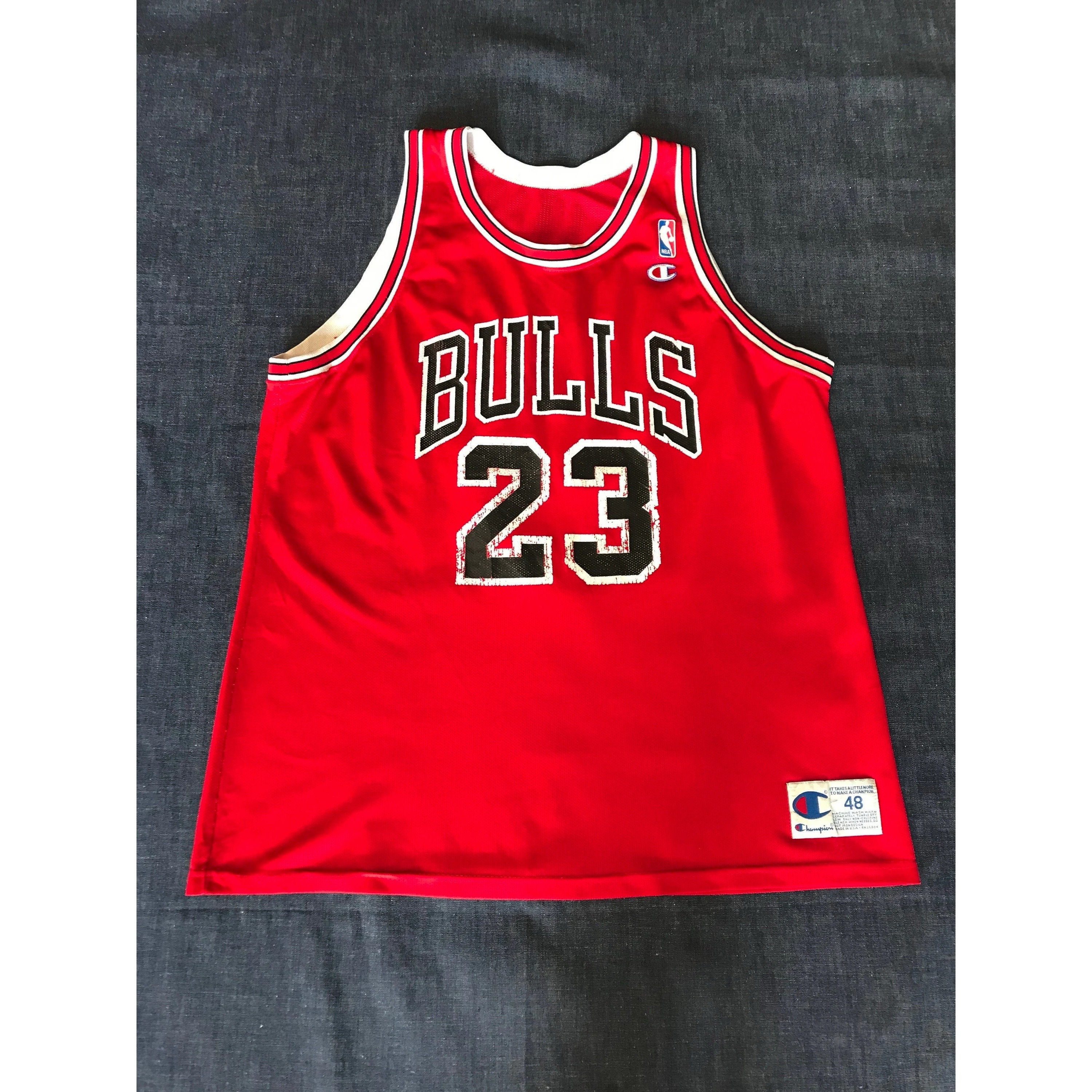 Rare Vtg Russell Athletic Black Chicago Bulls Practice Jersey