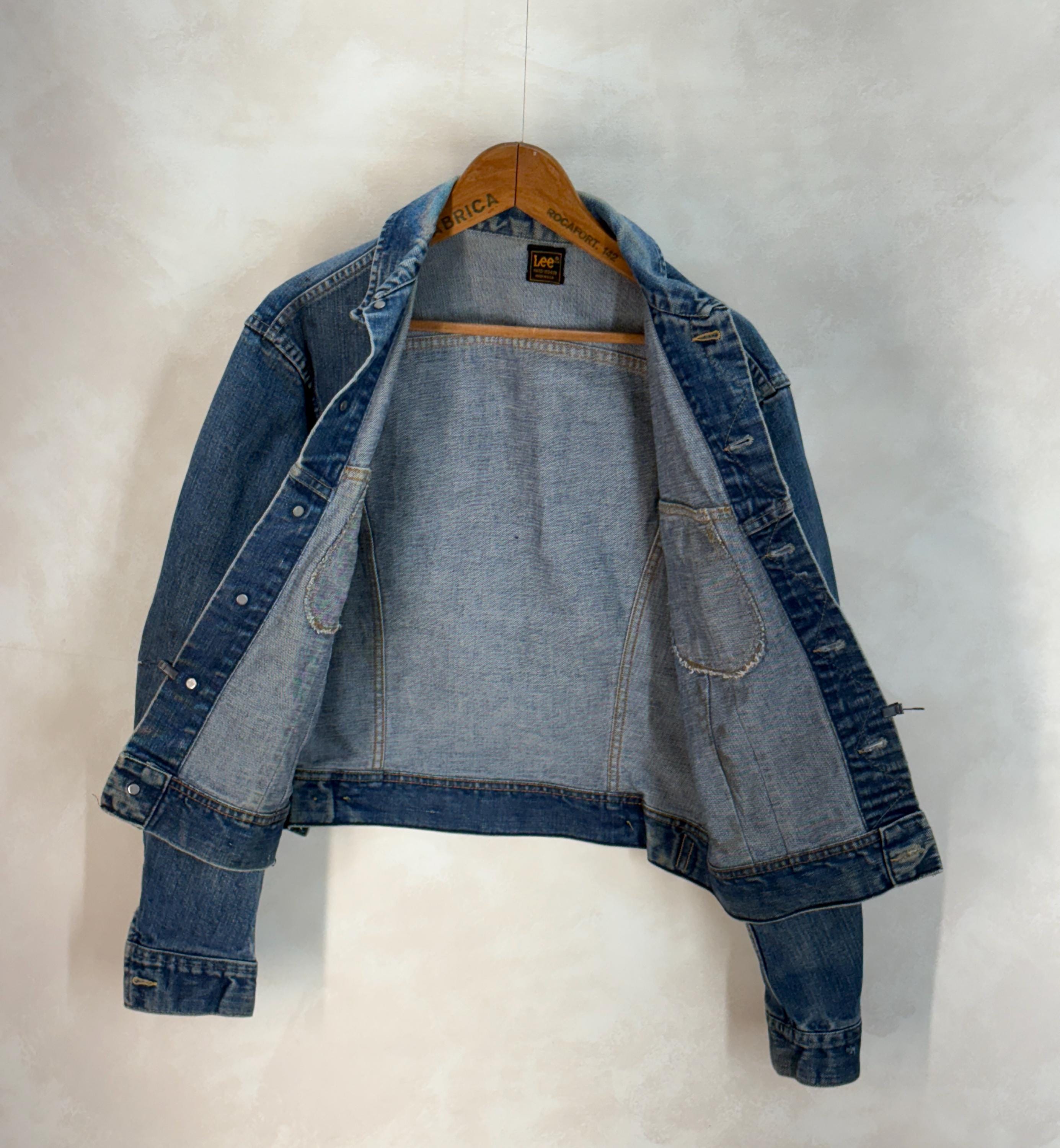 Vintage 1970s Lee Denim Jacket Made in USA – 2 Chest Pocket Type 