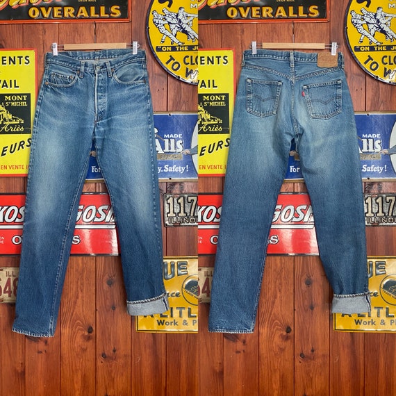 32X36 Authentic Levis 501 red line Selvedge Marke… - image 8