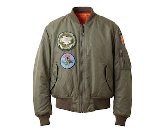 Vintage SPIEWAK USA製　ma-1 flight jacket Vintage I Spiewak MA-1 Bomber Jacket - US Air Force Grey, Medium