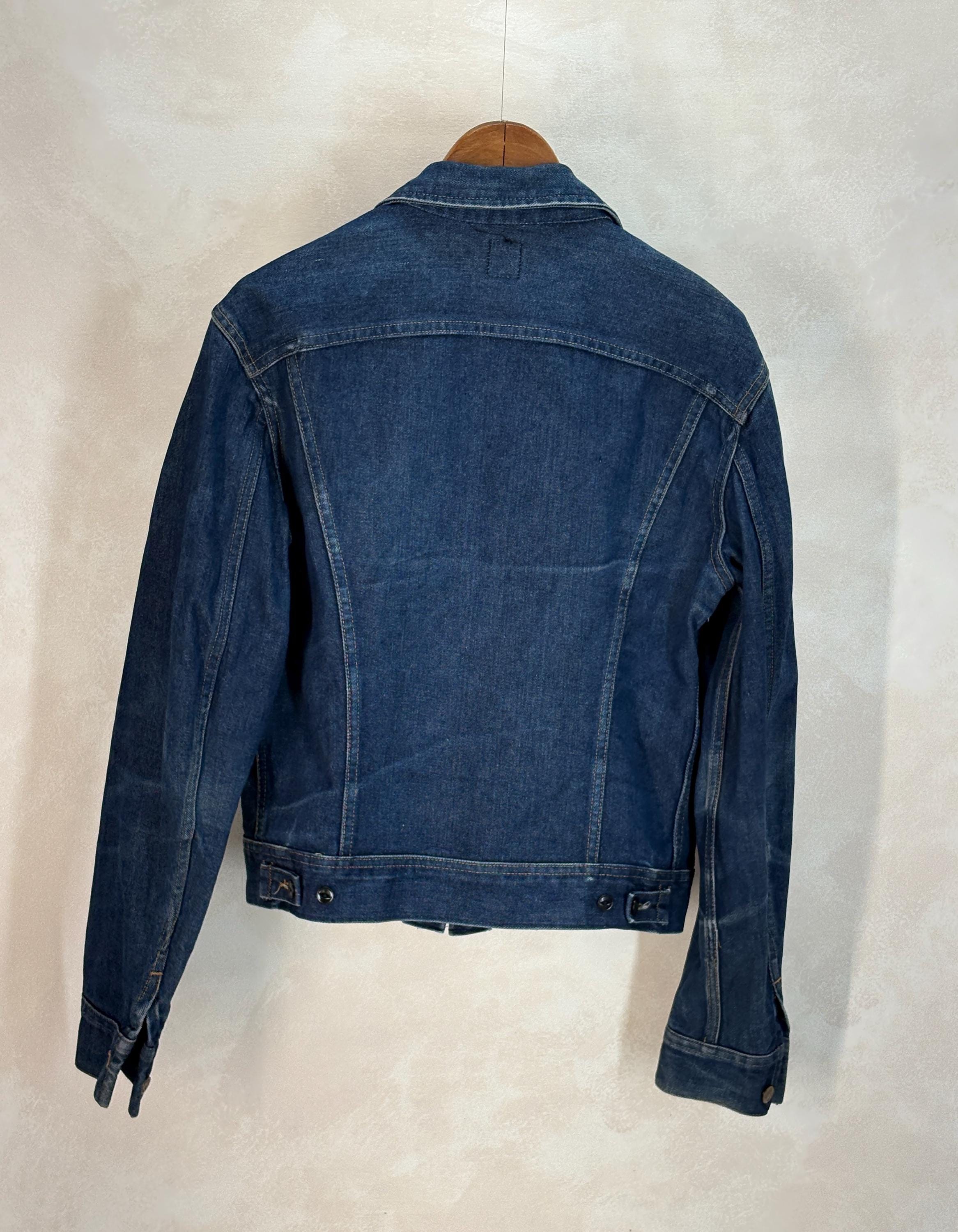 Vintage 1970s Lee Denim Jacket Made in USA – 2 Chest Pocket Type