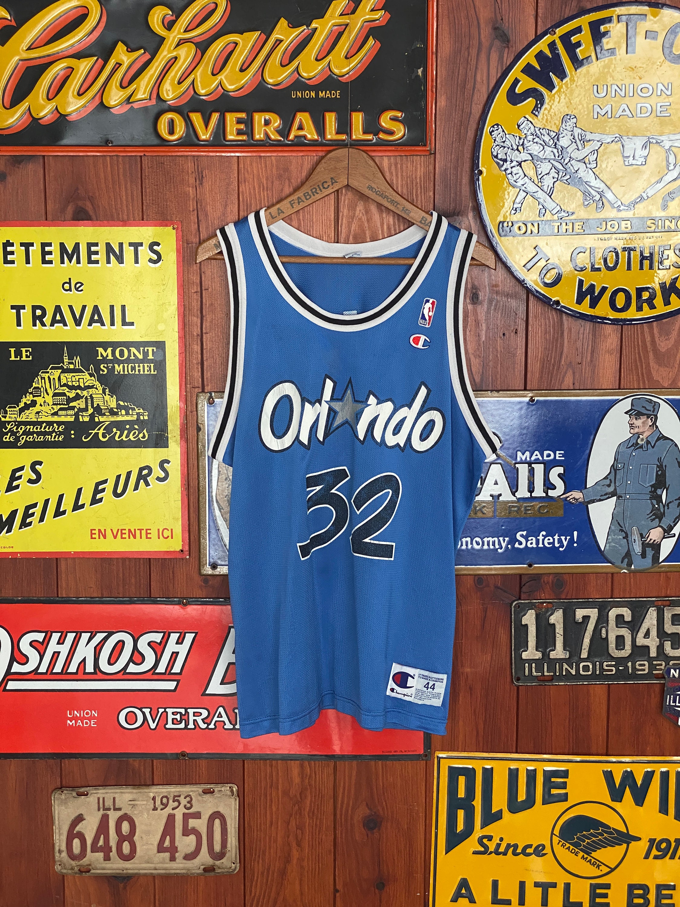 Size 44 VTG 90's Orlando NBA Jersey, Player O'neal #32 Made